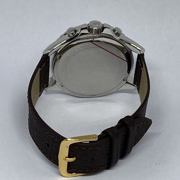 Michael Kors Guess MK5882 Women's Brown Leather Analog Dial Quarty Watch OP745 - Picture 10 of 12